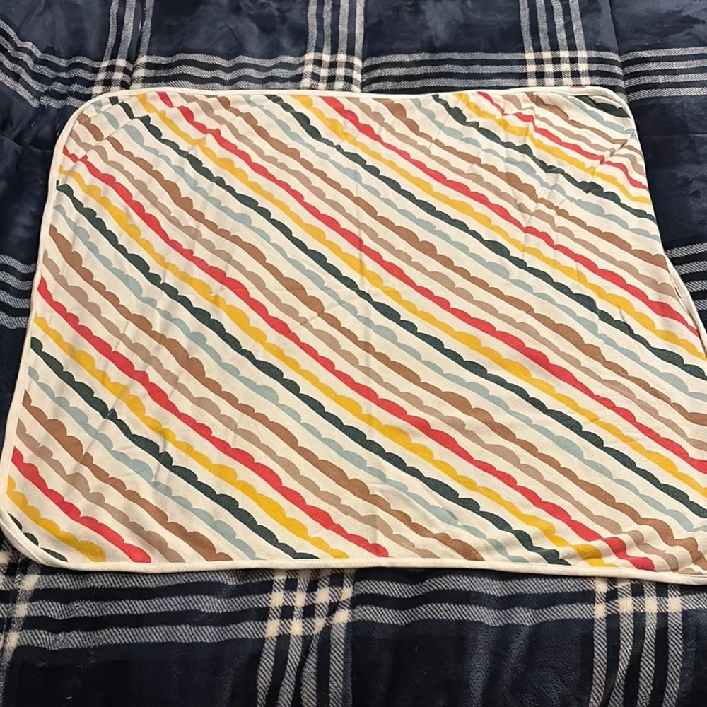 Hanna Andersson Multicolor Striped Kids Bath Towel